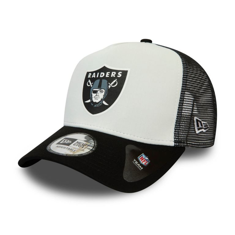 Gorras New Era Nfl Blancos - Las Vegas Raiders Team Colour A-Frame Trucker 65289GDJW